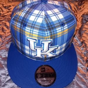 Blue Plaid Snapback Cap